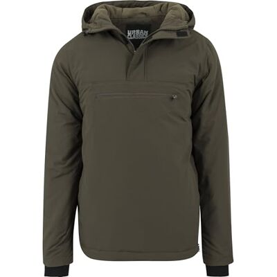 Urban Classics Herren Übergangsjacke Padded Pull Over Jacket, gepolsterter Windbreaker mit Brusttasche und seitlichem Zipper, Größen S-XXL Urban Classics Herren Übergangsjacke Padded Pull Over Jacket, gepolsterter Windbreaker mit Brusttasche und seitlichem Zipper, Größen S-XXL