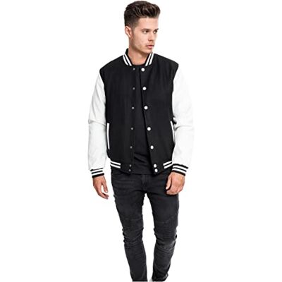 Urban Classics Herren 2-tone College Sweatjacket Urban Classics Herren 2-tone College Sweatjacket