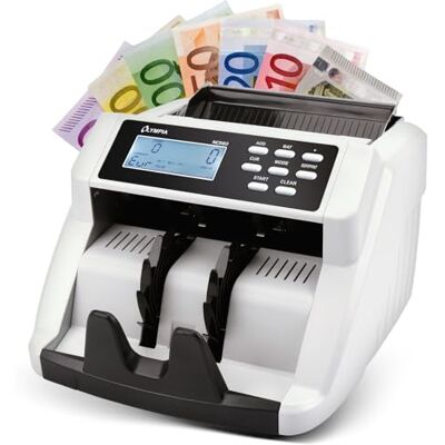 Olympia Počítačka peněz NC 570 (pro bankovky, kontrola pravosti, smíšené bankovky, LCD displej, přístroj na počitadlo peněz pro euro, dolary, libry atd., profesionální počítadlo bankovek s režimem Olympia Počítačka peněz NC 570 (pro bankovky, kontrola pravosti, smíšené bankovky, LCD displej, přístroj na počitadlo peněz pro euro, dolary, libry atd., profesionální počítadlo bankovek s režimem