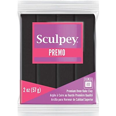 Sculpey Premo hlína na pečení, černá Sculpey Premo hlína na pečení, černá