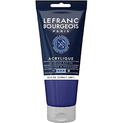 Akrylová trubice Lefranc Bourgeois 80ml Série 1 064 Kobaltová Modrá Akrylová trubice Lefranc Bourgeois 80ml Série 1 064 Kobaltová Modrá