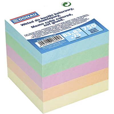 DONAU 8309000-99 blok na lístky/poznámkový blok na lístky, 83 x 83 x 75 mm DONAU 8309000-99 blok na lístky/poznámkový blok na lístky, 83 x 83 x 75 mm