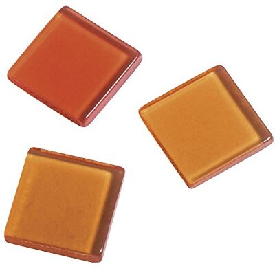 Rayher Akrylová mozaika, transparentní 1 x 1 cm, cca 205 kusů, SB box 50 g, směs oranžových tónů, čtvercové, plastové kameny, průhledná plastová mozaika, 14540210 Rayher Akrylová mozaika, transparentní 1 x 1 cm, cca 205 kusů, SB box 50 g, směs oranžových tónů, čtvercové, plastové kameny, průhledná plastová mozaika, 14540210
