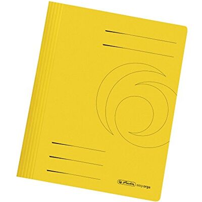 Herlitz rychlovazač A4 karton, složený, žlutý intenzivní, 25 kusů Herlitz rychlovazač A4 karton, složený, žlutý intenzivní, 25 kusů
