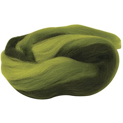 Rayher 5366400 Merino, vícebarevný, v pásku, 21 mic, sáček SB. 50 g, zelené odstíny Rayher 5366400 Merino, vícebarevný, v pásku, 21 mic, sáček SB. 50 g, zelené odstíny