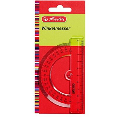 Herlitz 8701500 úhloměr 10 cm, plast, 1 kus v průhledném balení Herlitz 8701500 úhloměr 10 cm, plast, 1 kus v průhledném balení