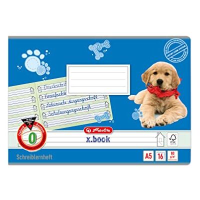 Herlitz Školní sešit x.book A5, linkování 0, 1. třída, 16 listů, 1 kus Herlitz Školní sešit x.book A5, linkování 0, 1. třída, 16 listů, 1 kus
