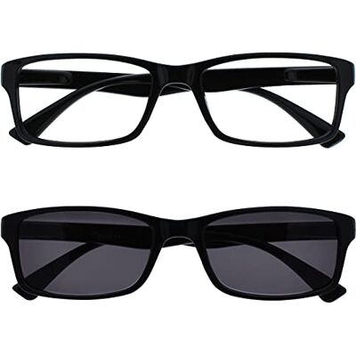 Opulize Čtecí brýle - Vnitřní/Venkovní, Unisex, Dvojbalení Opulize Čtecí brýle - Vnitřní/Venkovní, Unisex, Dvojbalení