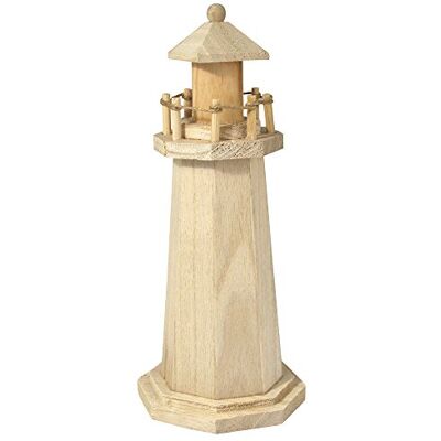 Rayher 6199100 Holz-Leuchtturm, 25 cm Rayher 6199100 Holz-Leuchtturm, 25 cm