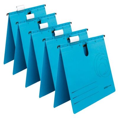 Herlitz 5874961 závěsný pořadač A4 UniReg komerční, silný karton, 230 g/m2 balení po 5 kusech, barva modrá Herlitz 5874961 závěsný pořadač A4 UniReg komerční, silný karton, 230 g/m2 balení po 5 kusech, barva modrá