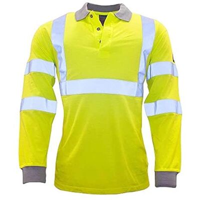 Portwest FR77 Modaflame polokošile lehká reflexní antistatická s dlouhým rukávem Gelb, L, EN ISO 20471 Klasse 3, Klassische Passform, Polyester, Flammhemmend, Warnschutz, Maschinenwaschbar Portwest FR77 Modaflame polokošile lehká reflexní antistatická s dlouhým rukávem Gelb, L, EN ISO 20471 Klasse 3, Klassische Passform, Polyester, Flammhemmend, Warnschutz, Maschinenwaschbar