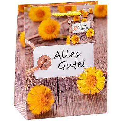 Tsi - Alles Gute Blumen-Tasche - Květinový motiv - DIN A5 - Gift bag Tsi - Alles Gute Blumen-Tasche - Květinový motiv - DIN A5 - Gift bag