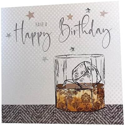 Ruční narozeninová whisky přání od White Cotton Cards - Přáníčko Ruční narozeninová whisky přání od White Cotton Cards - Přáníčko