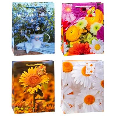TSI Dárkové sáčky BLUMEN-MIX, balení 12 kusů, velikost: Velká (VxŠxH32 x 26 x 13,5 cm), č. č. 84313 TSI Dárkové sáčky BLUMEN-MIX, balení 12 kusů, velikost: Velká (VxŠxH32 x 26 x 13,5 cm), č. č. 84313