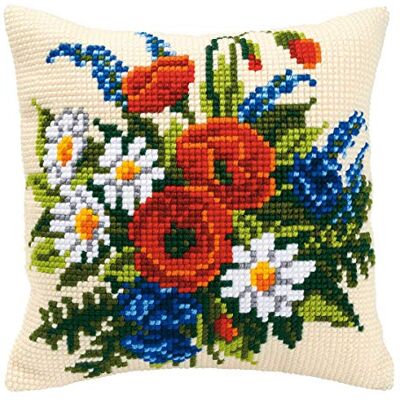 Vervaco Sada na vyšívací polštář - 40x40cm Dekorace Vervaco Sada na vyšívací polštář - 40x40cm Dekorace