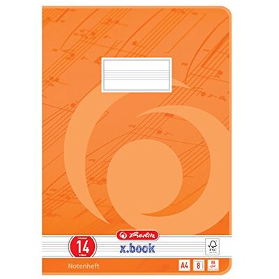 Herlitz 3324407 Sešívačky A4/8 linkování 14 (notové osnovy bez pomocných linií) FSC Mixed balení 10 ks motivů tříděné Herlitz 3324407 Sešívačky A4/8 linkování 14 (notové osnovy bez pomocných linií) FSC Mixed balení 10 ks motivů tříděné