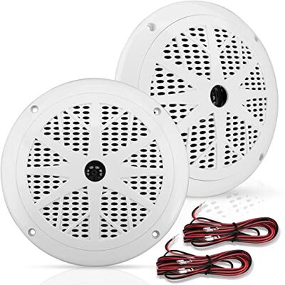 Pyle 16,5 cm Marine reproduktor (2dílná sada) – 2cestný, vodotěsný a odolný proti povětrnostním vlivům, venkovní stereo zařízení se 120 W, polypronová membrána a látkový roh Pyle 16,5 cm Marine reproduktor (2dílná sada) – 2cestný, vodotěsný a odolný proti povětrnostním vlivům, venkovní stereo zařízení se 120 W, polypronová membrána a látkový roh
