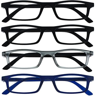 The Reading Glasses Company Černé matné šedé námořnické modré unisexové brýle na čtení - Reading Glasses The Reading Glasses Company Černé matné šedé námořnické modré unisexové brýle na čtení - Reading Glasses