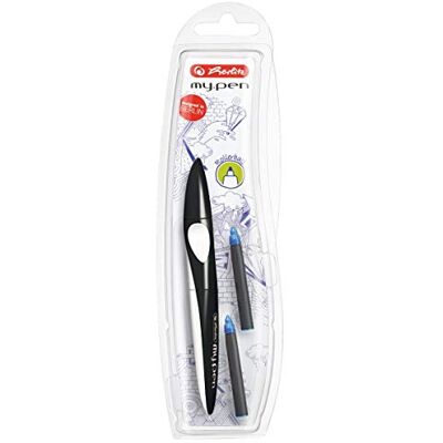 Herlitz 11377272 Rollerballové pero my.pen, černé / bílé Herlitz 11377272 Rollerballové pero my.pen, černé / bílé