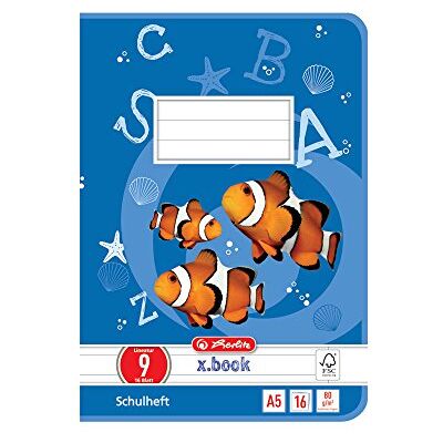 Herlitz Školní sešit x.book A5, linkování 9, 4. třída, linkovaný s bílým okrajem, 16 listů, 10 kusů Herlitz Školní sešit x.book A5, linkování 9, 4. třída, linkovaný s bílým okrajem, 16 listů, 10 kusů