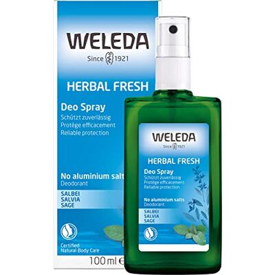 WELEDA šalvějový dezodorant, 100 ml Přírodní kosmetika Deodorant s přírodními éterickými oleji. Deosprej bez hliníku má deodorační účinek, aniž by uzavíral póry WELEDA šalvějový dezodorant, 100 ml Přírodní kosmetika Deodorant s přírodními éterickými oleji. Deosprej bez hliníku má deodorační účinek, aniž by uzavíral póry