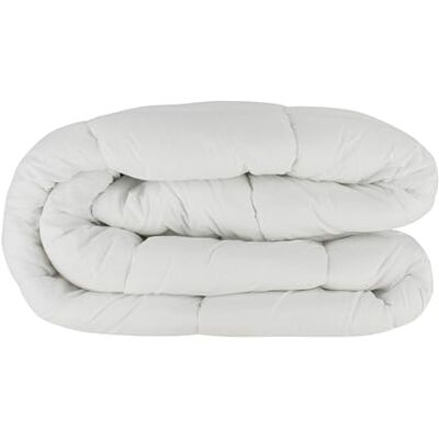 Gabel Nottetempo Bettdecke für französisches Bett, Mikrofaser, sehr warm, Polyester, Weiß, 205 x 200 x 2 cm Gabel Nottetempo Bettdecke für französisches Bett, Mikrofaser, sehr warm, Polyester, Weiß, 205 x 200 x 2 cm