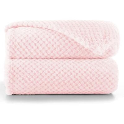 RESTILO Kuscheldecke 70x150 cm rosa Decke Microfaser Wohndecke Henry RESTILO Kuscheldecke 70x150 cm rosa Decke Microfaser Wohndecke Henry
