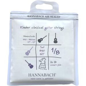 Hannabach Struny na klasickou kytaru série 890 MT pro dětskou kytaru 1/8 menzura: 44-48 cm – sada se 2 G strunami – 890MT 1/8 Hannabach Struny na klasickou kytaru série 890 MT pro dětskou kytaru 1/8 menzura: 44-48 cm – sada se 2 G strunami – 890MT 1/8