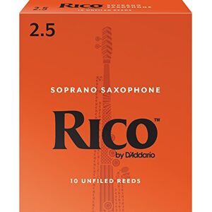 D'Addario RICO Listy pro sopránový saxofon tloušťka 2,5 (10 kusů) D'Addario RICO Listy pro sopránový saxofon tloušťka 2,5 (10 kusů)