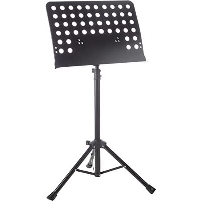 GEWA Orchestrální notový pult kov skládací deska děrovaná a odnímatelná ABS a trubka výška 67-120 cm hmotnost 3,8 kg černý GEWA Orchestrální notový pult kov skládací deska děrovaná a odnímatelná ABS a trubka výška 67-120 cm hmotnost 3,8 kg černý