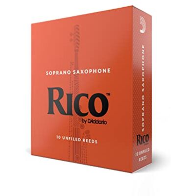 D'Addario RICO Listy pro sopránový saxofon tloušťka 2. 0 (10 kusů) D'Addario RICO Listy pro sopránový saxofon tloušťka 2. 0 (10 kusů)