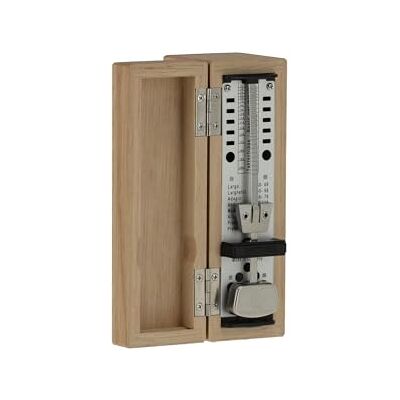 Wittner Metronom Taktell Super-Mini série 880. 2 Pouzdro z masivního dřeva bez zvonu dub matný mechanický k natahování Nejsou nutné žádné baterie Made in Germany Wittner Metronom Taktell Super-Mini série 880. 2 Pouzdro z masivního dřeva bez zvonu dub matný mechanický k natahování Nejsou nutné žádné baterie Made in Germany