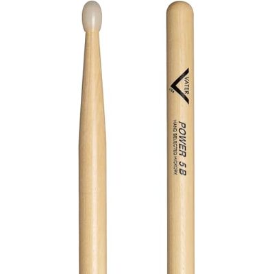 Vater Drumsticks VHP5BN Power 5B American Hickory Serie oválná nylonová špička Vater Drumsticks VHP5BN Power 5B American Hickory Serie oválná nylonová špička