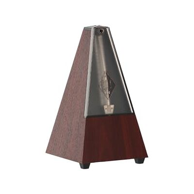 Wittner Metronom Taktell pyramidová forma systém Maelzel série 802K se zvonkem s víkem z plexiskla černá mechanická k natahování nejsou nutné baterie Made in Germany Wittner Metronom Taktell pyramidová forma systém Maelzel série 802K se zvonkem s víkem z plexiskla černá mechanická k natahování nejsou nutné baterie Made in Germany