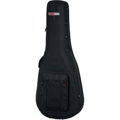 Gator Cases lehký polyfoam kufr na kytaru pro 6strunné a 12strunné akustické kytary ve stylu Dreadnought (GL-DREAD-12), černý Gator Cases lehký polyfoam kufr na kytaru pro 6strunné a 12strunné akustické kytary ve stylu Dreadnought (GL-DREAD-12), černý