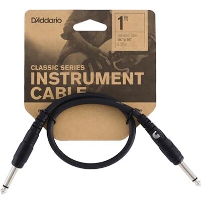 Waves D'Addario kabel na kytaru – spojovací kabel pro kytaru – kabel k přístrojům – klasická série – 1/4 pulg macho a 1/4 pulg macho – 0,3048 počítadlo – 3 balení Waves D'Addario kabel na kytaru – spojovací kabel pro kytaru – kabel k přístrojům – klasická série – 1/4 pulg macho a 1/4 pulg macho – 0,3048 počítadlo – 3 balení