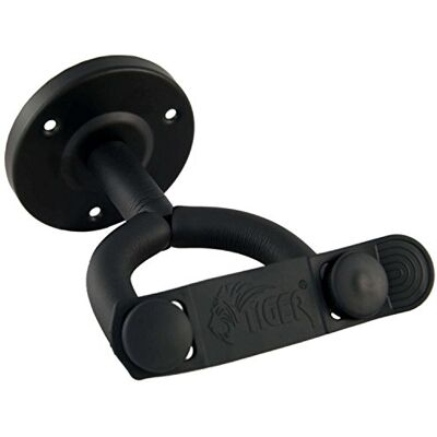 Tiger Kytary Wall Mount. Bezpečná kytara nástěnný držák s hákem a držákem včetně Tiger Kytary Wall Mount. Bezpečná kytara nástěnný držák s hákem a držákem včetně