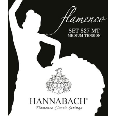 Hannabach Struny na klasickou kytaru Flamenco série 827 Medium Tension sada Made in Germany 827MT Hannabach Struny na klasickou kytaru Flamenco série 827 Medium Tension sada Made in Germany 827MT