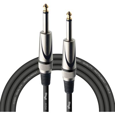 Stagg SGC3DL Pro nástroj kabel (jack na jacku, asymetrický, 3 m), černý Stagg SGC3DL Pro nástroj kabel (jack na jacku, asymetrický, 3 m), černý