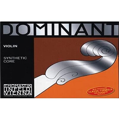 Thomastik-Infeld Dominant struny na housle E 4/4 – jednotlivé struny (129MSst), ocelové jádro, čisté, silné napětí, smyčka Thomastik-Infeld Dominant struny na housle E 4/4 – jednotlivé struny (129MSst), ocelové jádro, čisté, silné napětí, smyčka