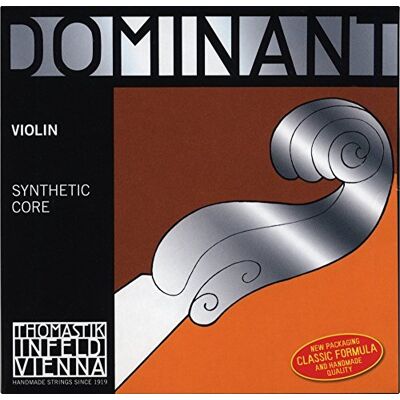 Thomastik-Infeld Dominant struny na housle E 4/4 – jednotlivý struna (130MSw), ocelové jádro, přepínání hliníku, měkké napětí, smyčka Thomastik-Infeld Dominant struny na housle E 4/4 – jednotlivý struna (130MSw), ocelové jádro, přepínání hliníku, měkké napětí, smyčka