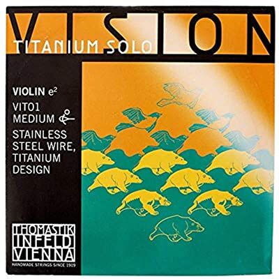 Thomastik-Infeld Thomastik jednotlivý struna pro 4/4 housle Vision Titanium Solo – E-struny chromová ocel čistá, střední, kulička odnímatelná Thomastik-Infeld Thomastik jednotlivý struna pro 4/4 housle Vision Titanium Solo – E-struny chromová ocel čistá, střední, kulička odnímatelná