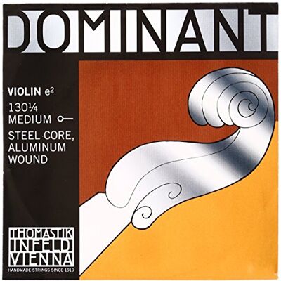 Thomastik-Infeld Dominant struny na housle E 1/4 – jednotlivý struna (130 1/4), ocelové jádro, kormidelní hliník, střední napětí Thomastik-Infeld Dominant struny na housle E 1/4 – jednotlivý struna (130 1/4), ocelové jádro, kormidelní hliník, střední napětí