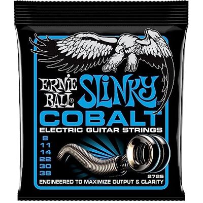 Ernie Ball Extra Slinky Cobalt elektrické kytarové struny, tloušťka 8–38 Ernie Ball Extra Slinky Cobalt elektrické kytarové struny, tloušťka 8–38