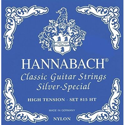 Hannabach Struny pro klasickou kytaru série 815 High Tension Silver Speciální koncertní kytara (univerzální struny pro téměř každý nástroj, struny na kytaru klasická kytara, Made in Germany, Hannabach Struny pro klasickou kytaru série 815 High Tension Silver Speciální koncertní kytara (univerzální struny pro téměř každý nástroj, struny na kytaru klasická kytara, Made in Germany,