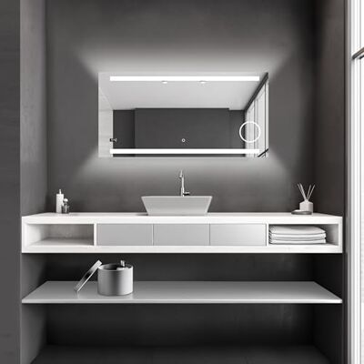 Nástěnné zrcadlo Talos s LED osvětlením - 120x60 cm - Koupelna Nástěnné zrcadlo Talos s LED osvětlením - 120x60 cm - Koupelna