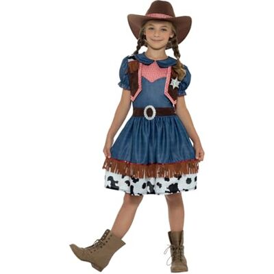 Smiffys Texanský dívčí kostým cowgirl, modrá Smiffys Texanský dívčí kostým cowgirl, modrá