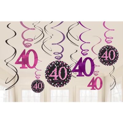 Amscan Dospělý Pink Celebration 50th Birthday Luncheon Napkins Amscan Dospělý Pink Celebration 50th Birthday Luncheon Napkins