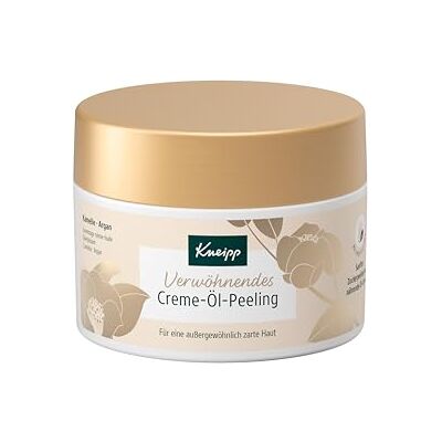 Kneipp Hýčkající krémový olejový peeling s hodnotným arganovým olejem pro hladší a zářivě krásnou pokožku veganský 200 ml Kneipp Hýčkající krémový olejový peeling s hodnotným arganovým olejem pro hladší a zářivě krásnou pokožku veganský 200 ml