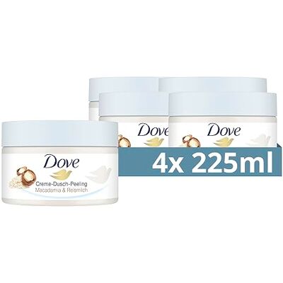 Dove Macadamia & Rýžové mléko Tělový peeling - Tělový peeling Dove Macadamia & Rýžové mléko Tělový peeling - Tělový peeling